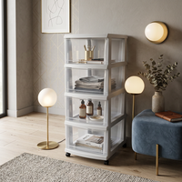 4-Layer Storage Cabinet, 43×34×85 cm – lifestyle view