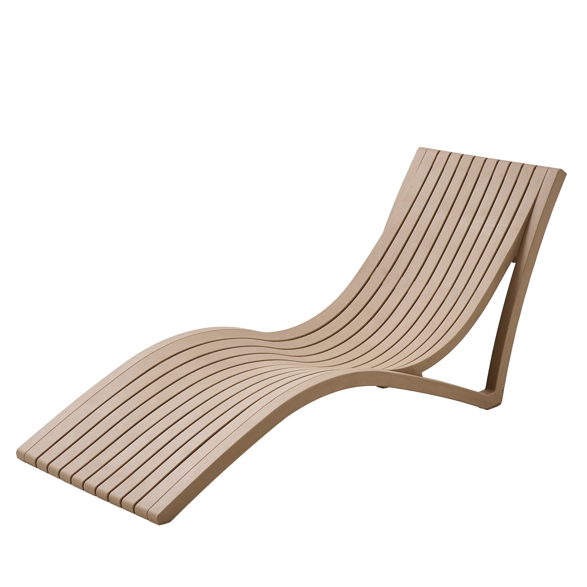 Marcolo Valencia sun lounger, beige, angled view