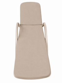 Marbella sun lounger, beige, top view with beige cushion (sold separately)