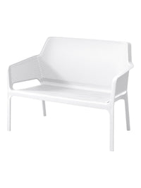 Solea 2-Seater Sofa, White, Side View