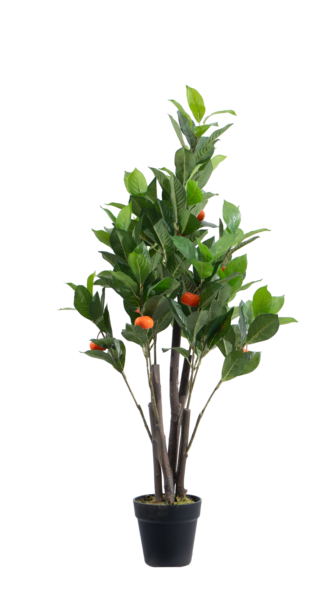 Artificial orange tree, 90 cm, full view on a white background
