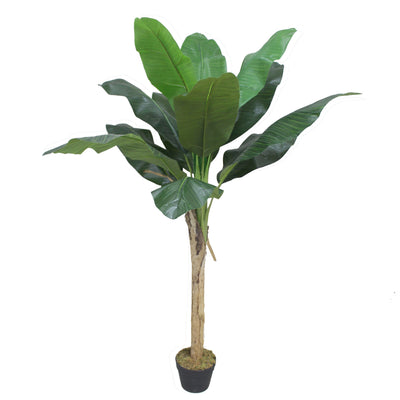 Artificial Banana Tree, Single Trunk, with Pot, 150 cm