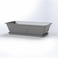 Rectangular Balcony Planter – 57 cm Weatherproof & Stylish Plastic Plant Pot