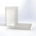 Closed Plastic Dough Crate – 22L Low-Height Bakery Storage Box (60x40x9cm)