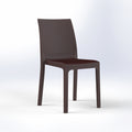 Armless Chair - Fiberglass Reinforced Plastic, Rattan Design