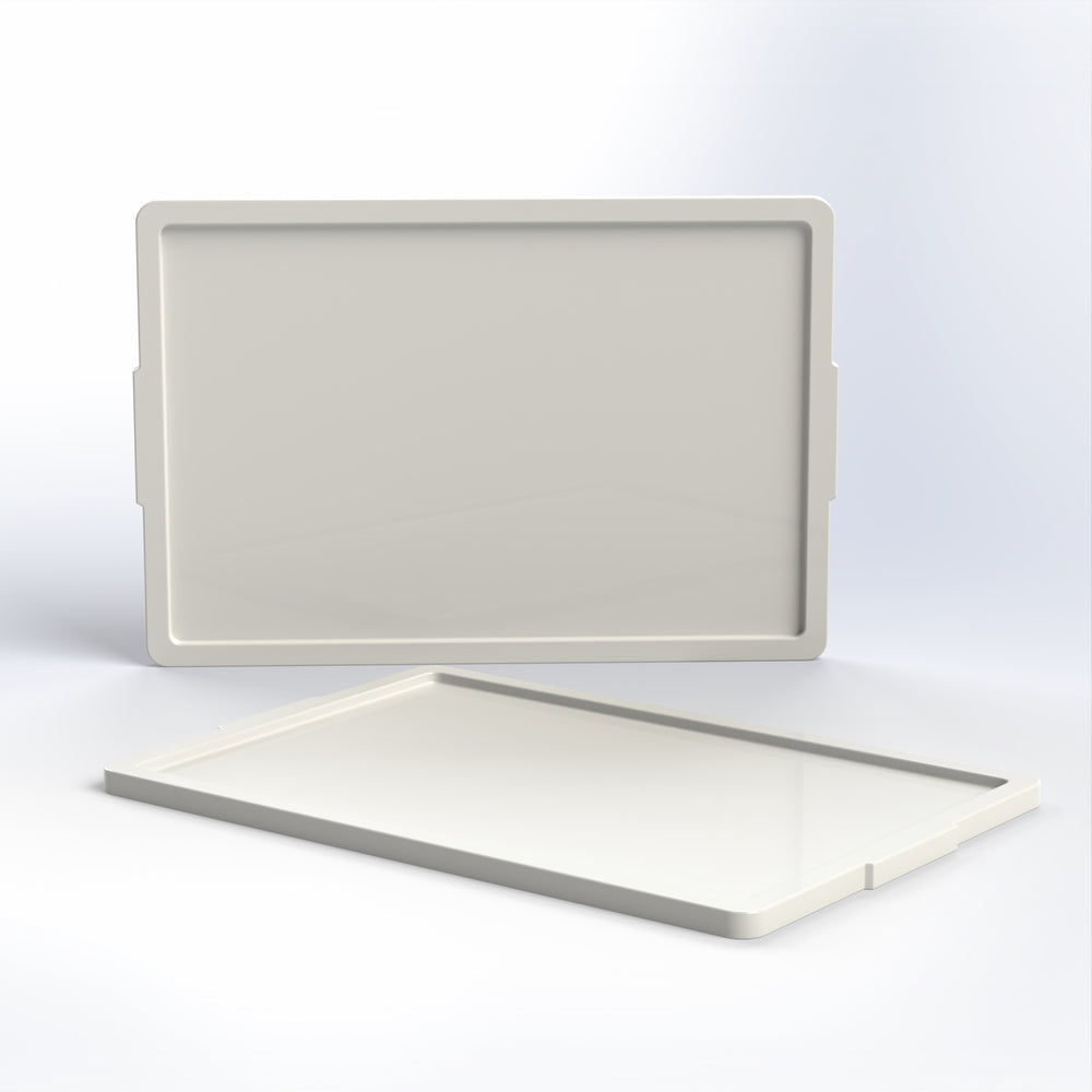 Rectangular Crate Cover – Durable Plastic Lid for 60x40cm Dough & Bakery Crates