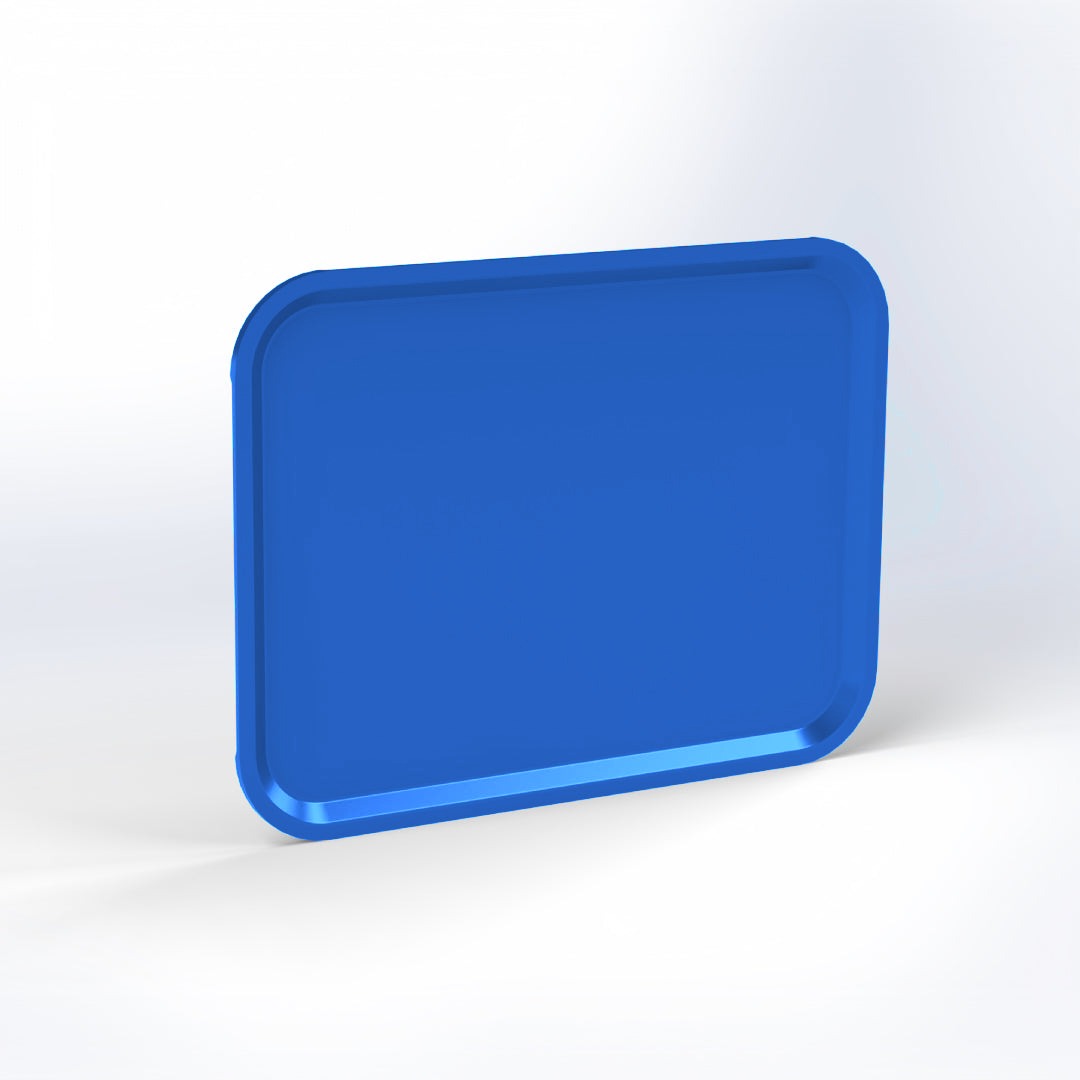 Marcolo Sky rectangular serving tray, blue