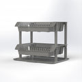 2-Level Dish Drying Rack – Space-Saving Kitchen Organizer for Plates, Bowls & Utensils