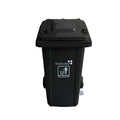 120L Wheeled Waste Bin with Side Foot Pedal & Lid – UV-Resistant HDPE, 8.2 kg
