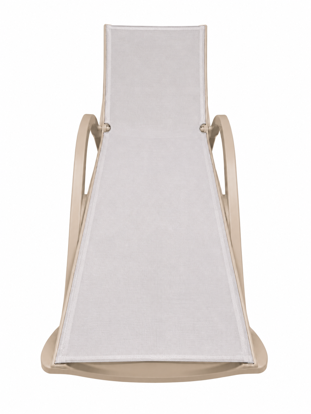 Java Textilene Sun Lounger – Beige, top view