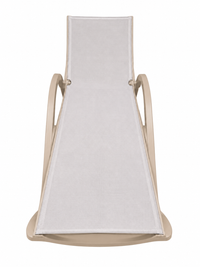 Java Textilene Sun Lounger – Beige, top view