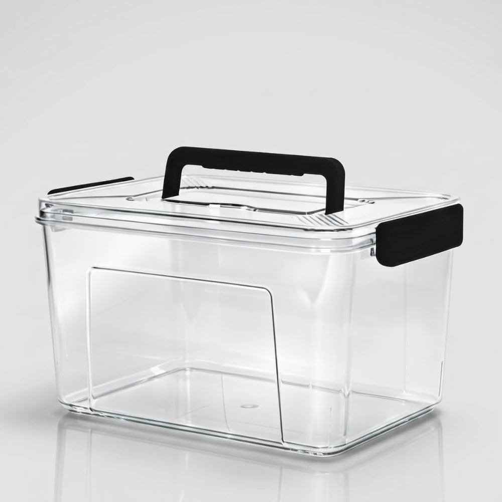 15L Super Clear PET storage box with locking lid