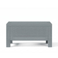 Grey Havana rattan-style coffee table
