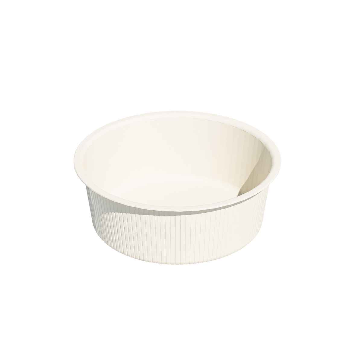 Marcolo 2.6L round plastic bowl, cream