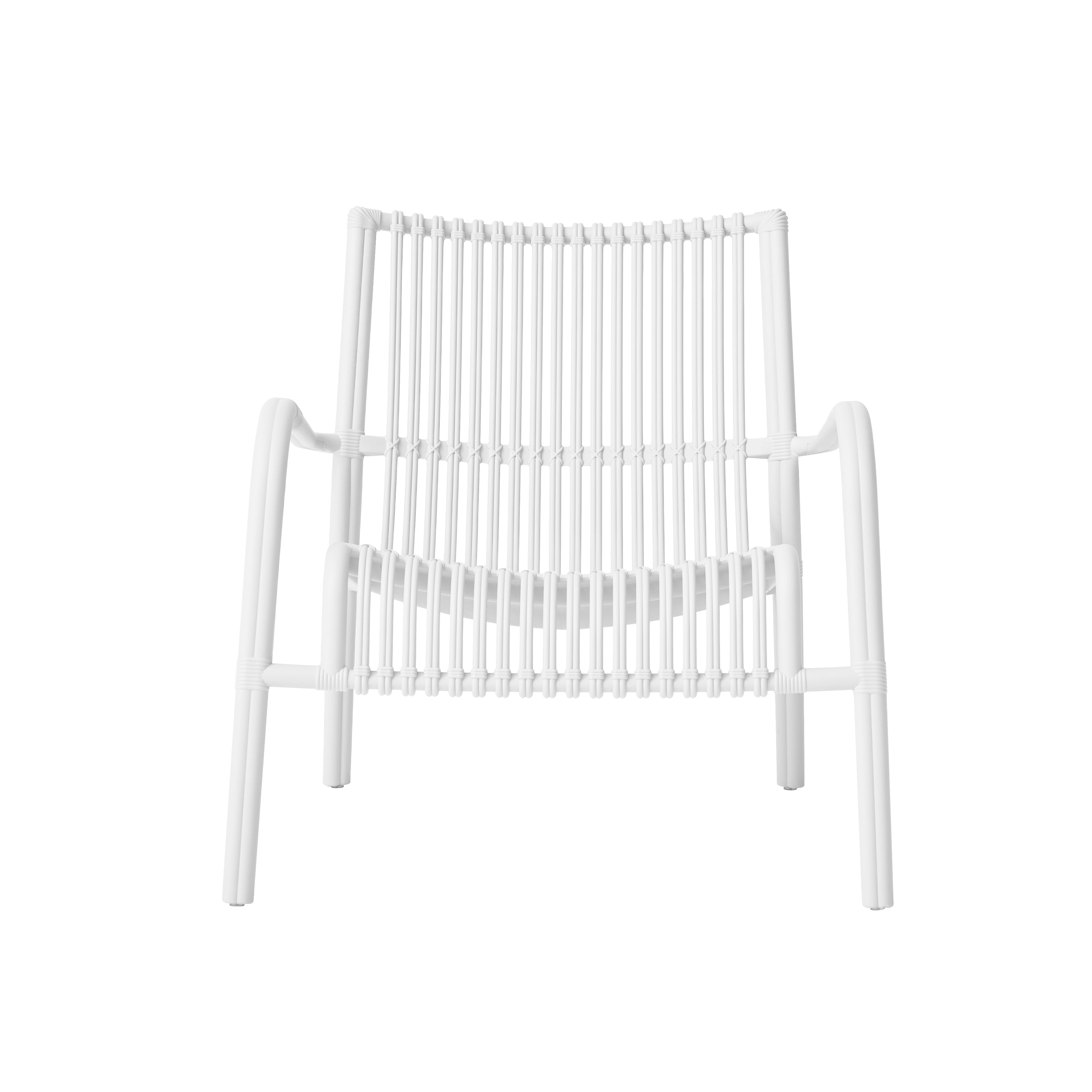 Linea Bistro Set – Modern Fiberglass-Reinforced Outdoor Seating with Coffee Table (White)