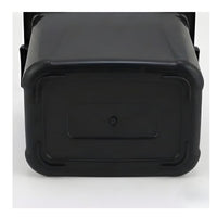30L push-top waste bin - black, underside of the base