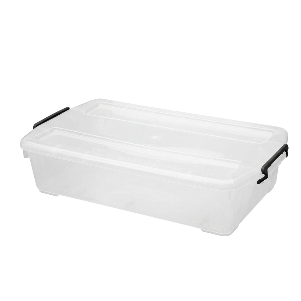 40L Storage Box with Lid – Compact Space-Saving Organizer (73×43×17 cm)