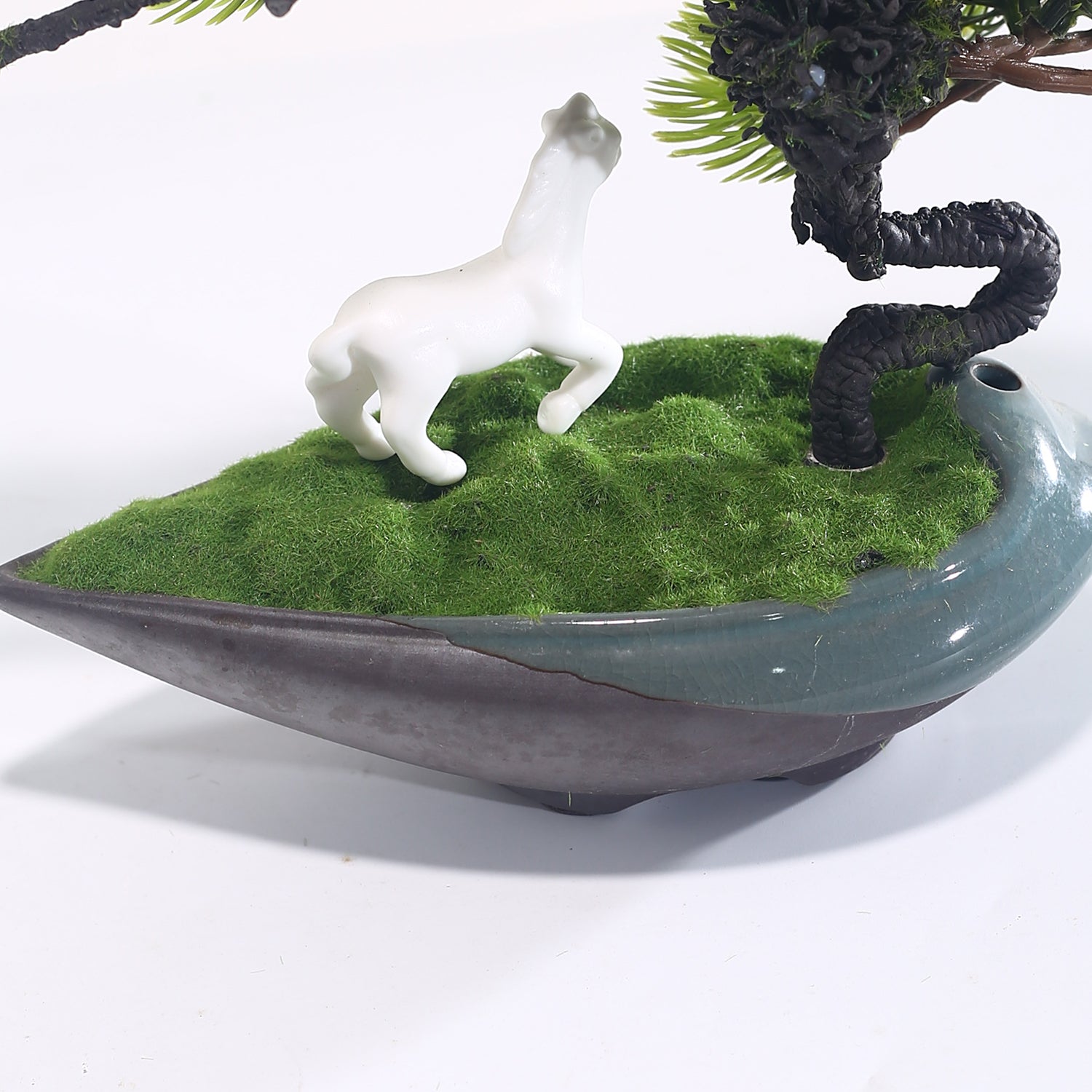 Artificial Pine Tree 23cm Compact Indoor Decorative Accent