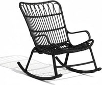 Serena outdoor rocking chair set, Black