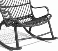 Serena outdoor rocking chair set, Grey