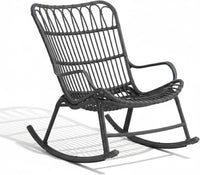 Serena outdoor rocking chair set, Grey