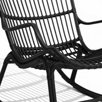 Serena outdoor rocking chair set, Black