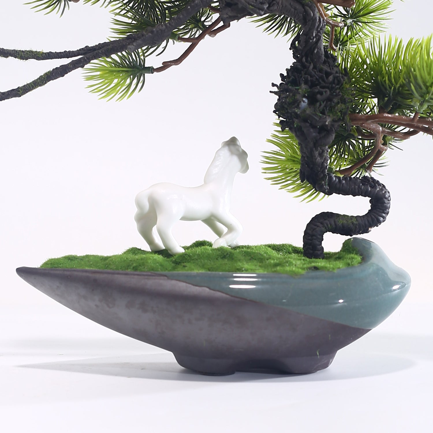 Artificial Pine Tree 23cm Compact Indoor Decorative Accent