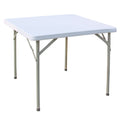 86x86CM Square Folding Table with Steel Legs