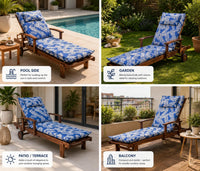 Phuket wooden sun lounger dimensions