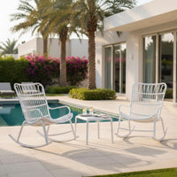 Serena outdoor rocking chair set