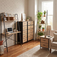 Nova 2-drawer fabric dresser in a living space