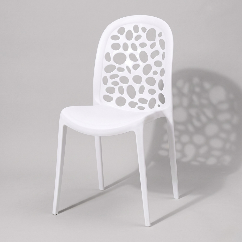 Pisa Dining Chair – Modern Perforated Back Indoor & Outdoor Chair