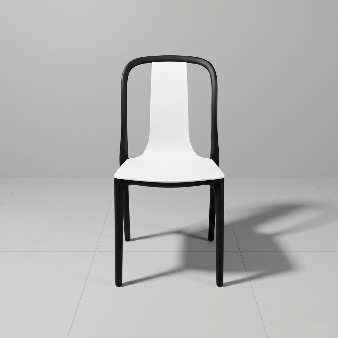 Verona Two-Tone Dining Chair – Modern HDPE Indoor & Outdoor Chair