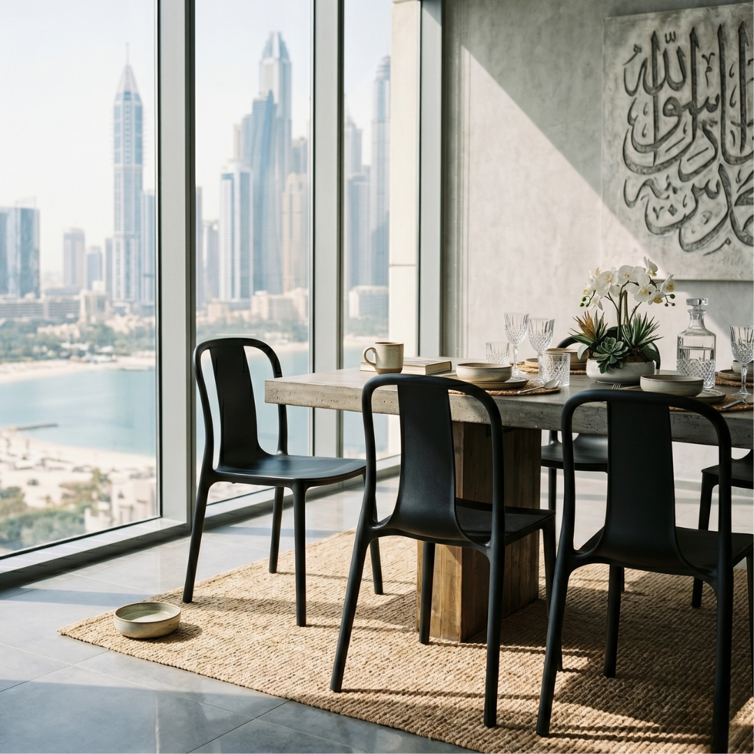 Verona Two-Tone Dining Chair – Modern HDPE Indoor & Outdoor Chair