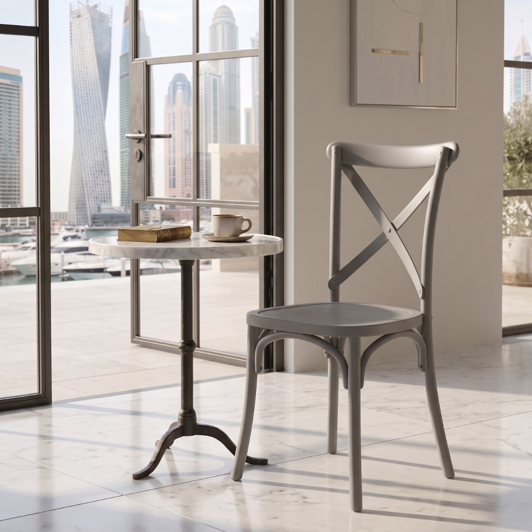 Amalfi Crossback Dining Chair – Classic Indoor & Outdoor Bistro Chair