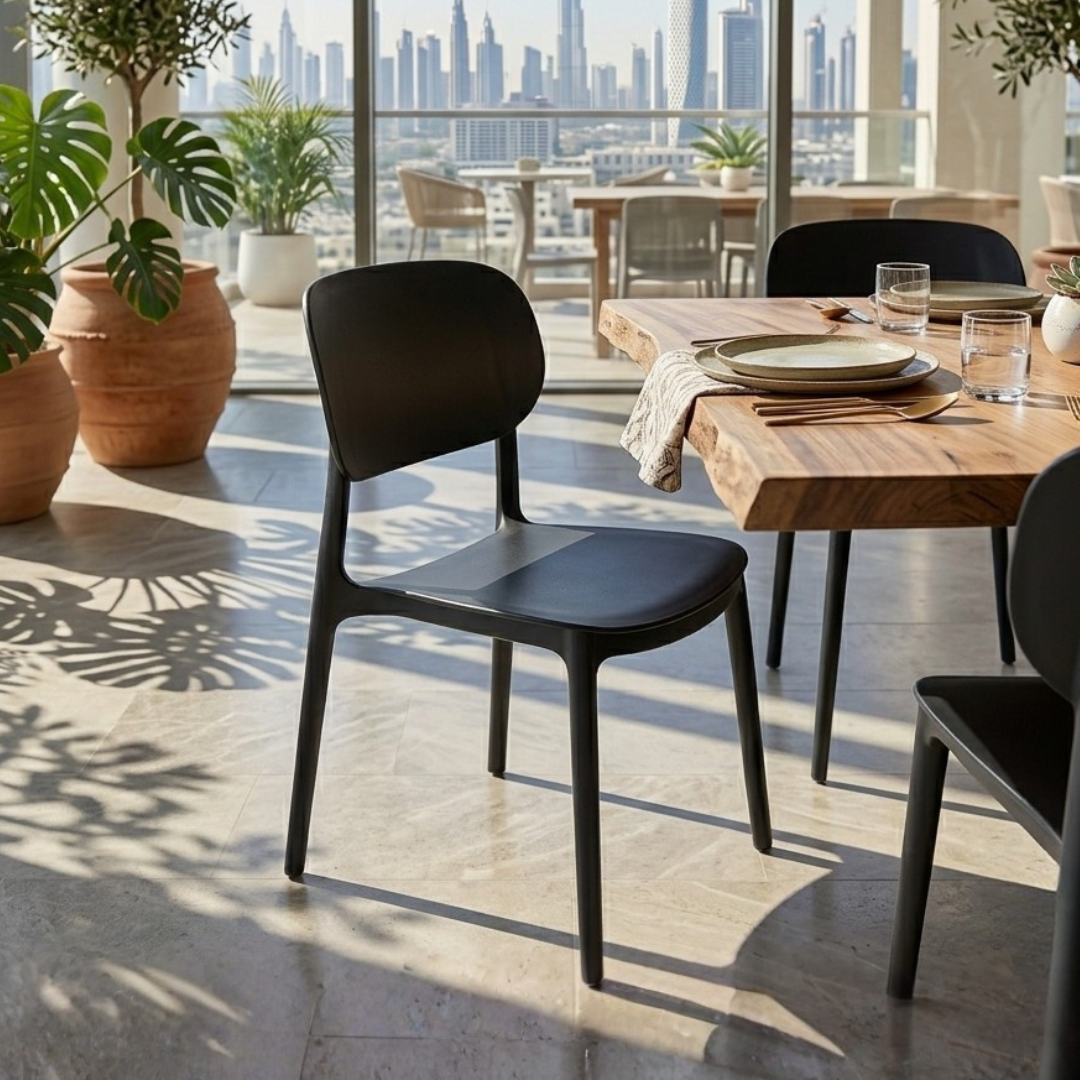 Como Dining Chair – Minimalist Indoor & Outdoor Plastic Chair