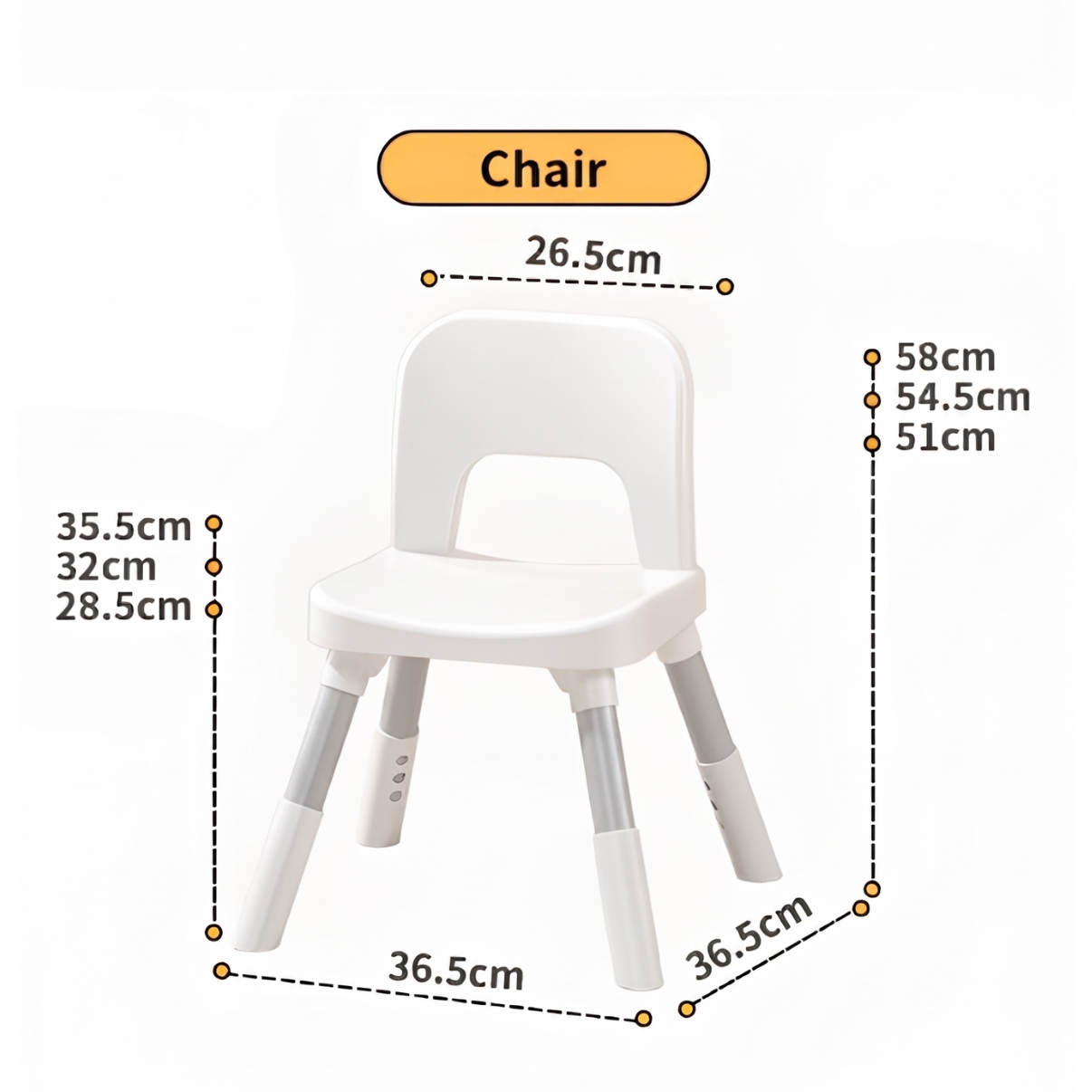 Multifunctional Kids Activity Table & 2 Chairs Set | Adjustable Height | Building Block, Study, Drawing, Sand & Water Play