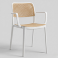 Capri Rattan Dining Chair with Arms – Modern Indoor & Outdoor Armchair