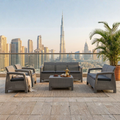 Havana 7-Seater Rattan Sofa Set with Cushions – Outdoor Garden & Patio Furniture Set