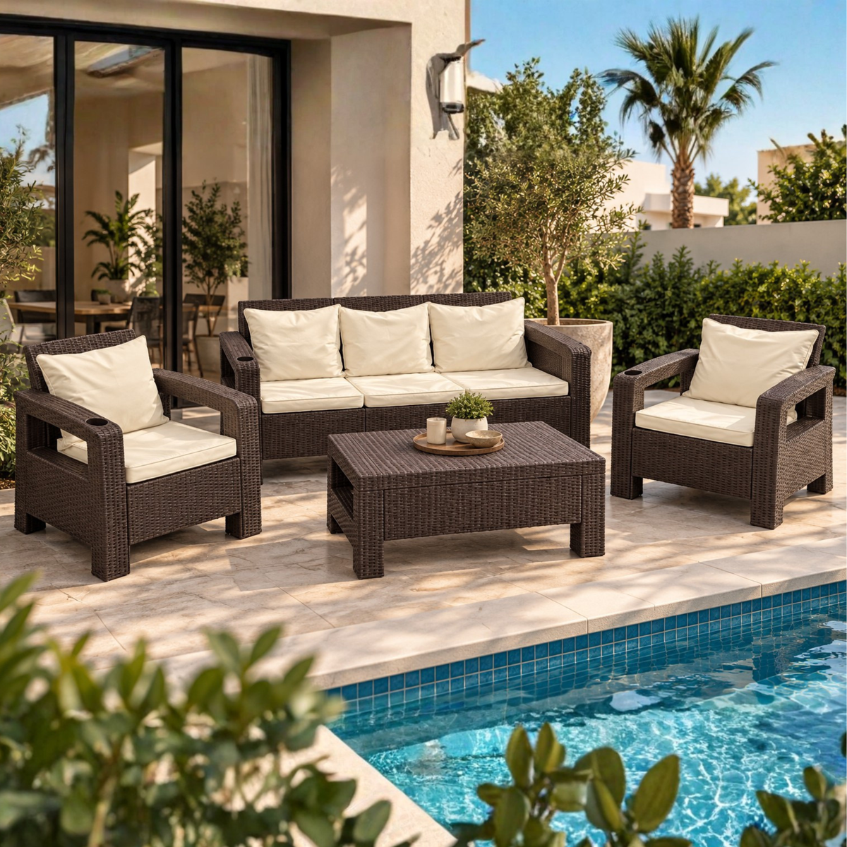 Havana 5-Seater Sofa Set 3+1+1, Seat & Back Cushions