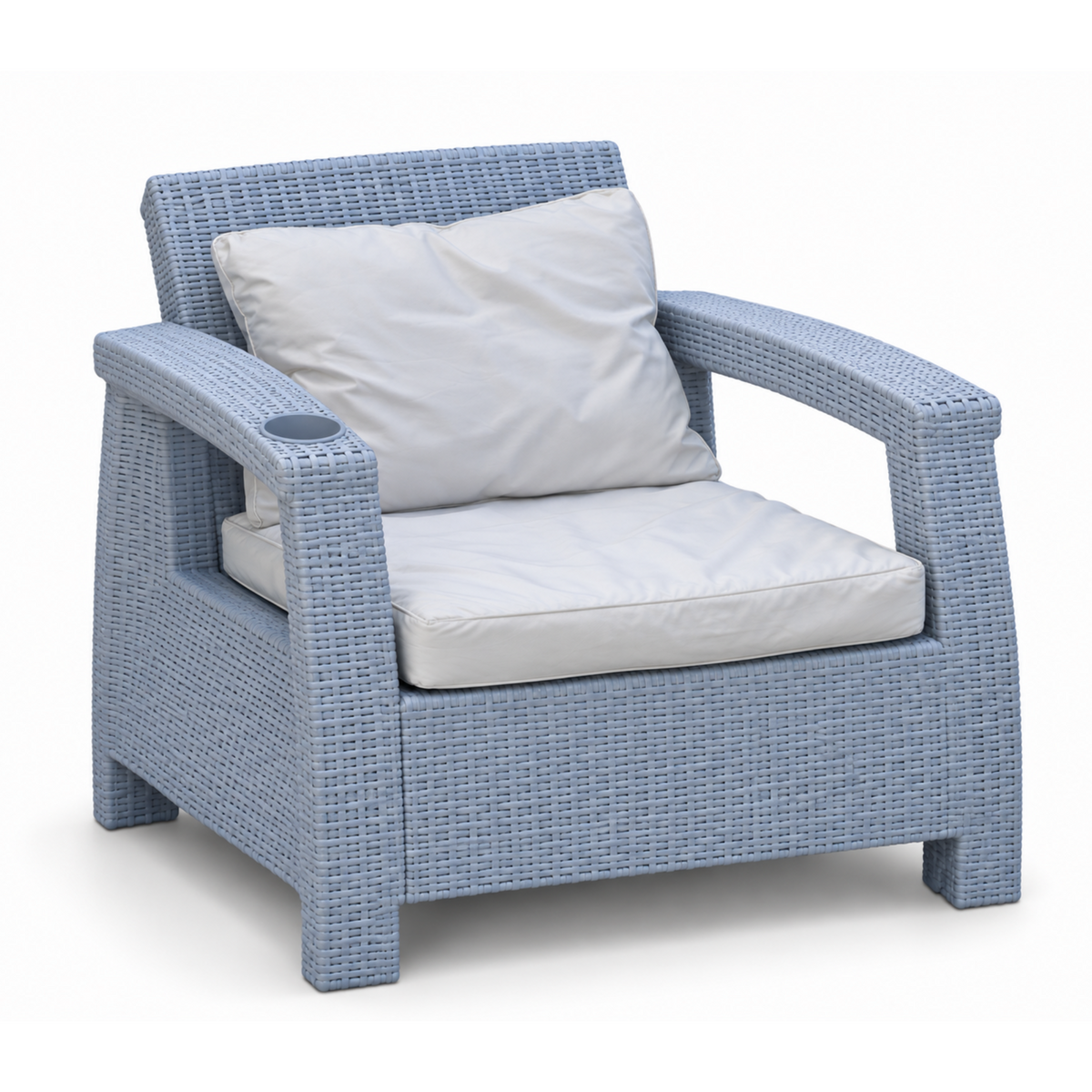 Havana outdoor sofa set with seat and back cushions – view 10