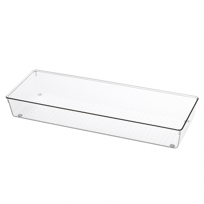 Extra-Long Clear Acrylic Drawer Organizer, 38×15.2×5.4 cm