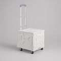 Foldable Rolling Storage Trolley Crate