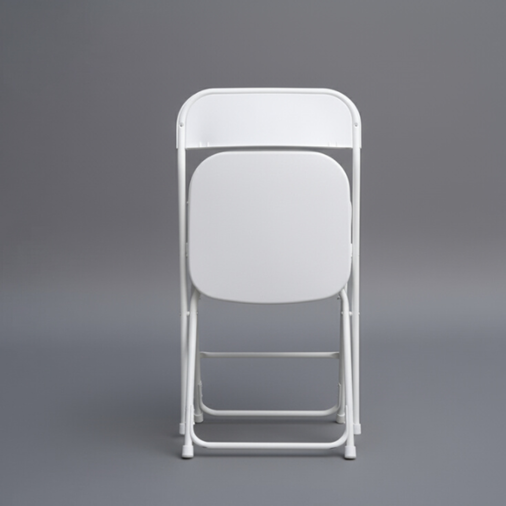 Lightweight Extra Sturdy Folding Chair – White