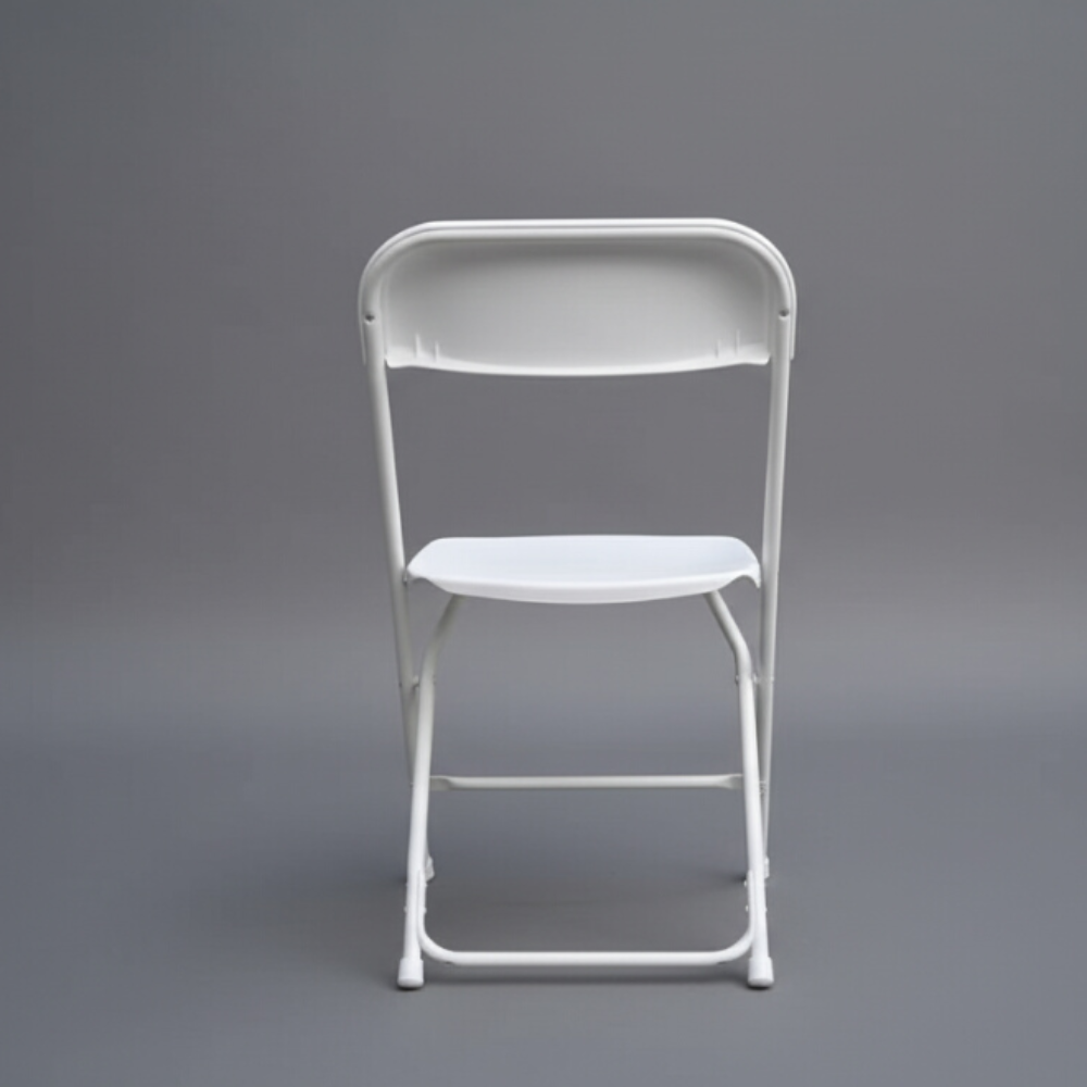 Lightweight Extra Sturdy Folding Chair – White