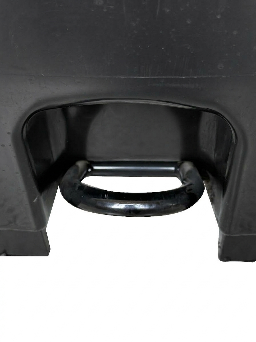حاوية نفايات شديدة التحمّل 240L بعجلات ودواسة قدم وسطية وغطاء – HDPE مقاوم للأشعة فوق البنفسجية، 14.6 kg