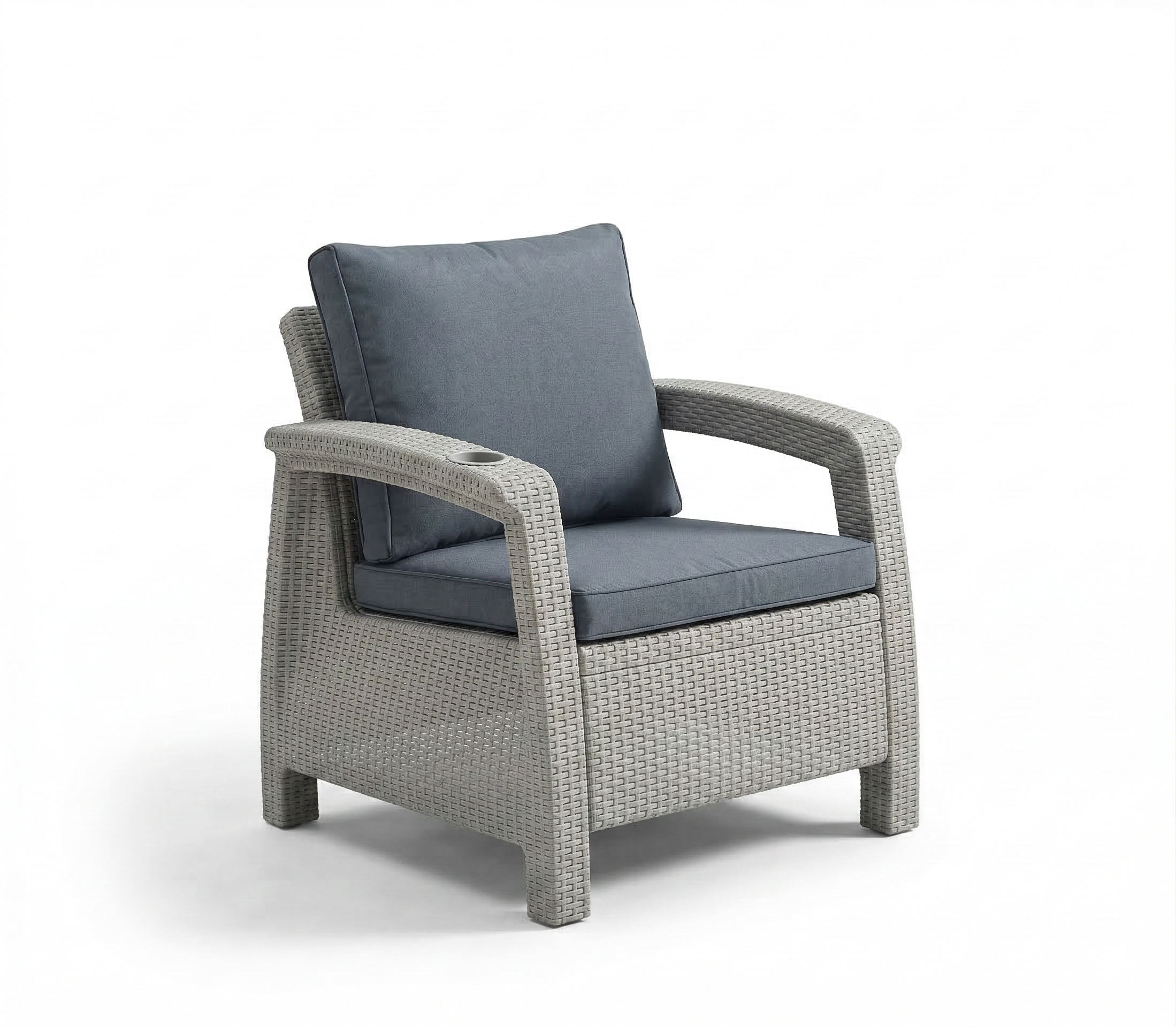 5-Seater Havana Outdoor Sofa Set – Modern Rattan-Style Seating with Coffee Table & Seat and Back Cushions
