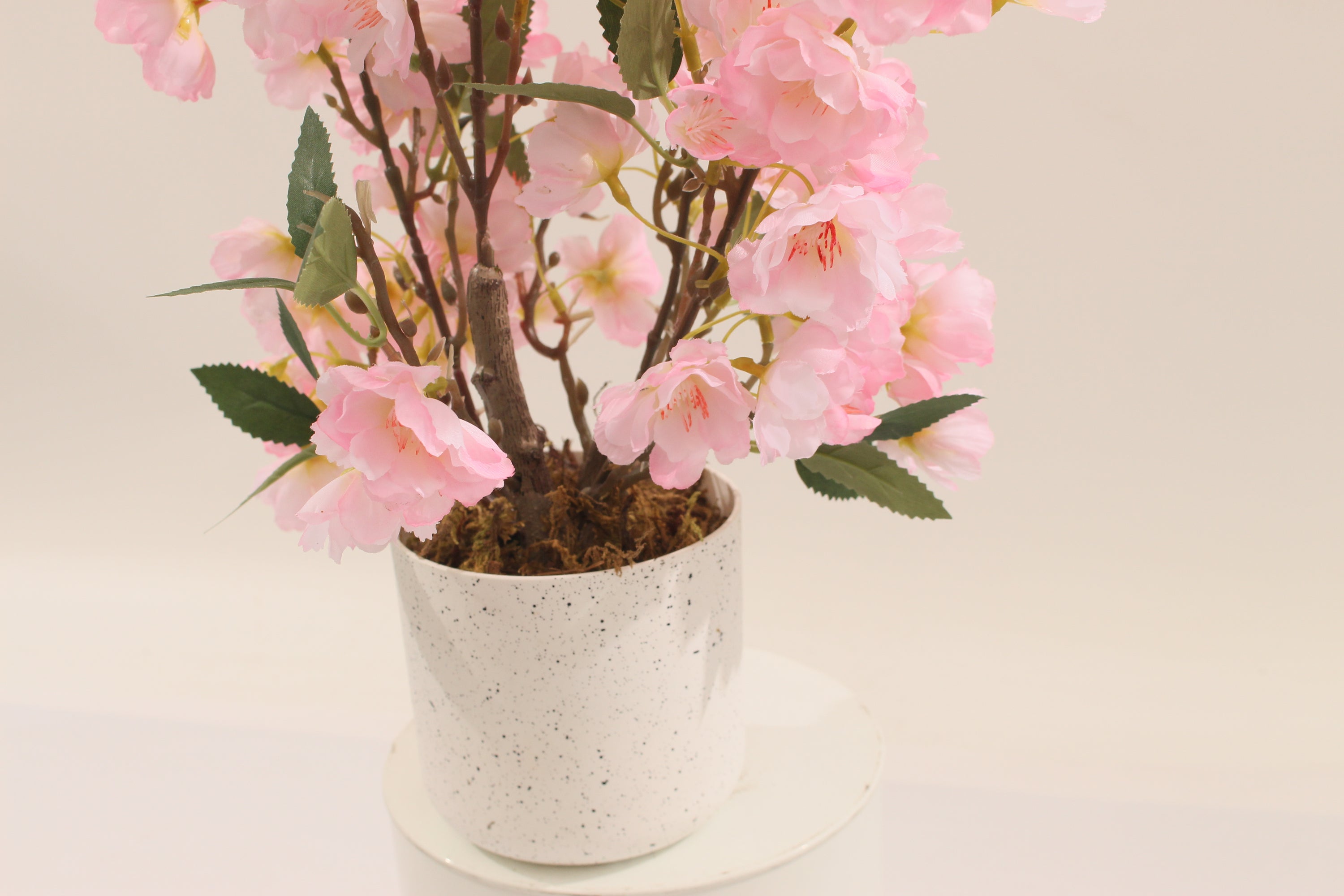 Artificial Cherry Bonsai Tree 50cm Decorative Indoor Bonsai