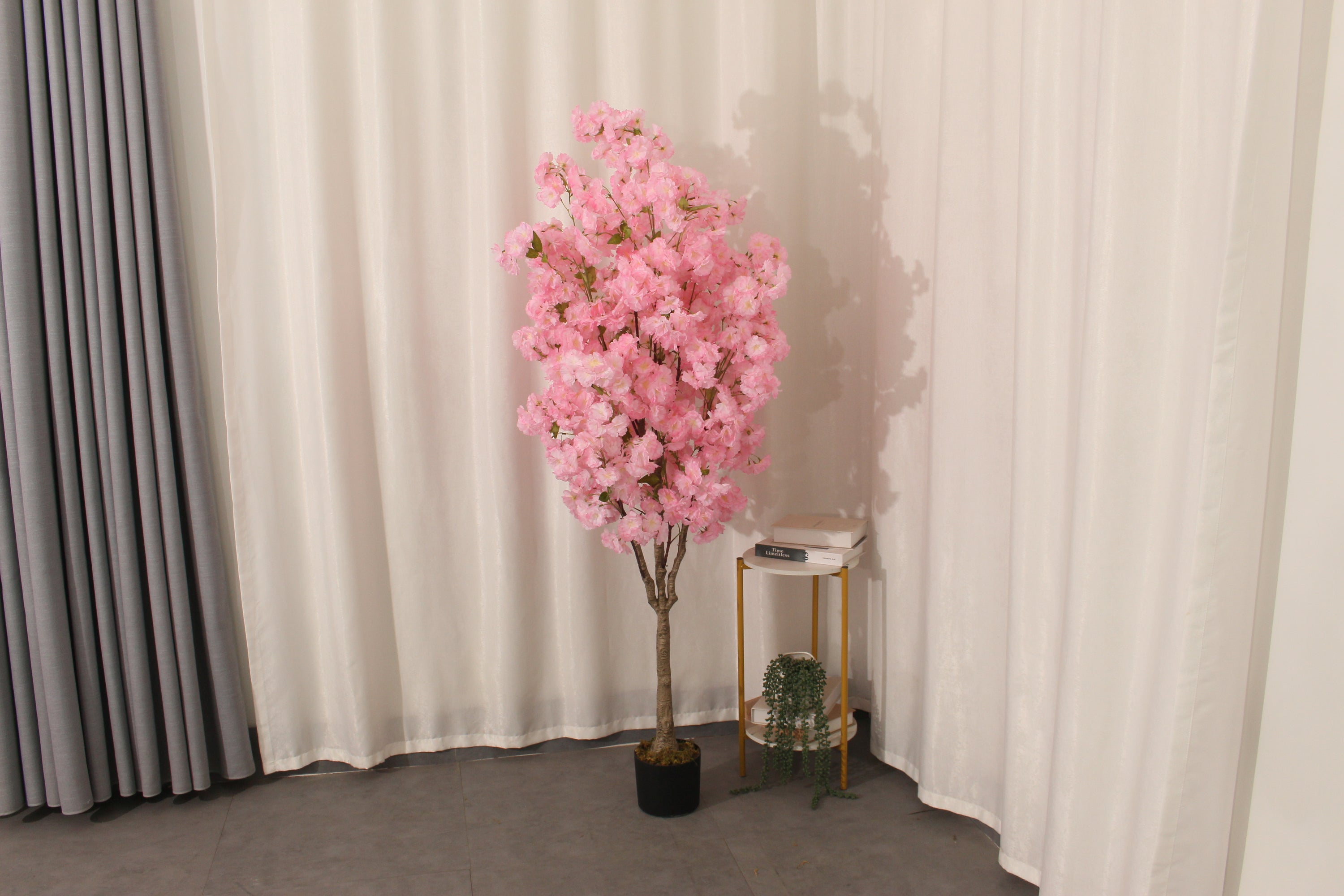 Artificial 170cm pink cherry tree indoors by Marcolo.