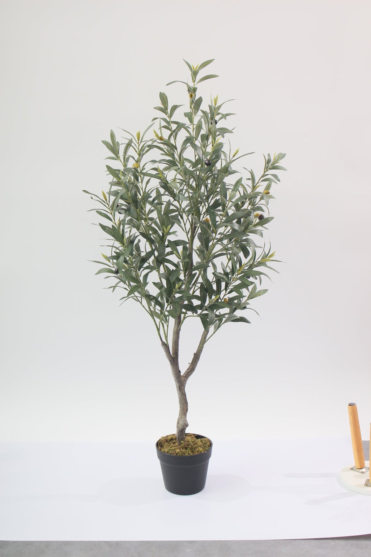 Marcolo artificial olive tree with pot, 120 cm, full view